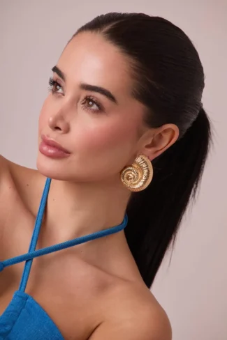 Aretes Shell Dorados