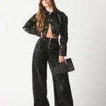 Rouge Faux Pant Negro