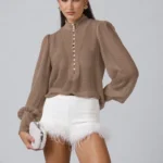 Camisa Vienna Expresso Cream